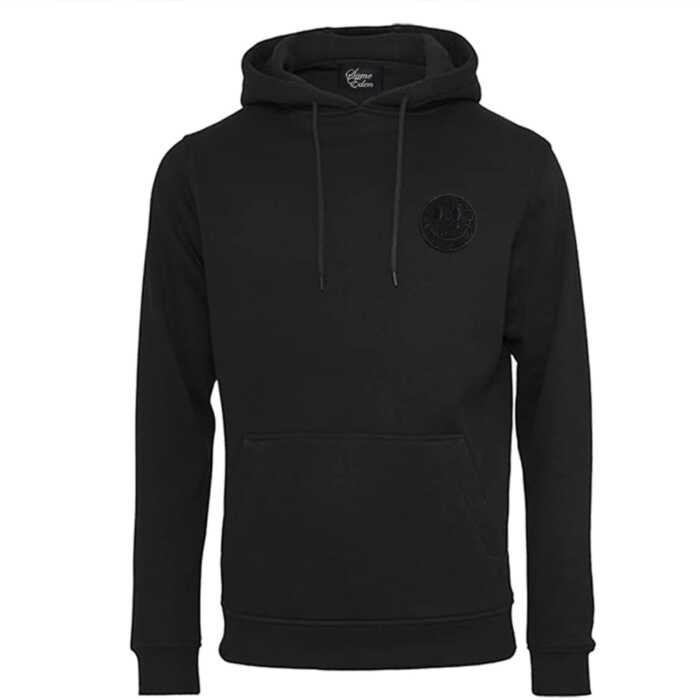 The Smiley Hoodie Black Oversize - Image 3